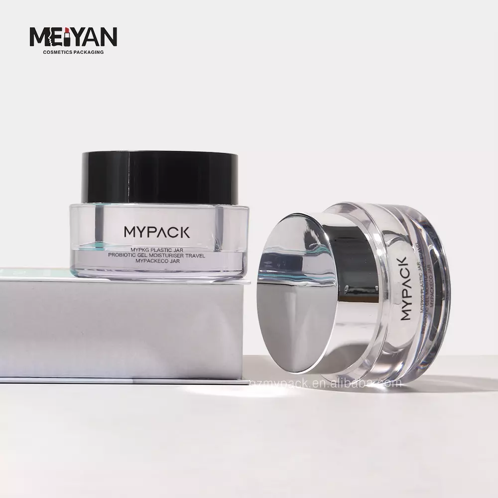 MYPACK Настройка пустого двухстенного прозрачного ухода за кожей круглая косметика Акриловый йогурт контейнер 50 мл MYPACK Настройка пустого двухстенного прозрачного ухода за кожей круглая косметика Акриловый йогурт контейнер 50 мл