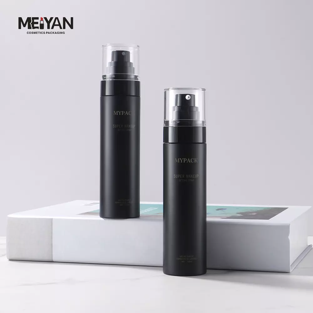 MYPACK Круглый матовый черный пустой лосьон для мытья лица Пластиковый баллон для домашних животных Насос для эмульсии 100 мл MYPACK Круглый матовый черный пустой лосьон для мытья лица Пластиковый баллон для домашних животных Насос для эмульсии 100 мл