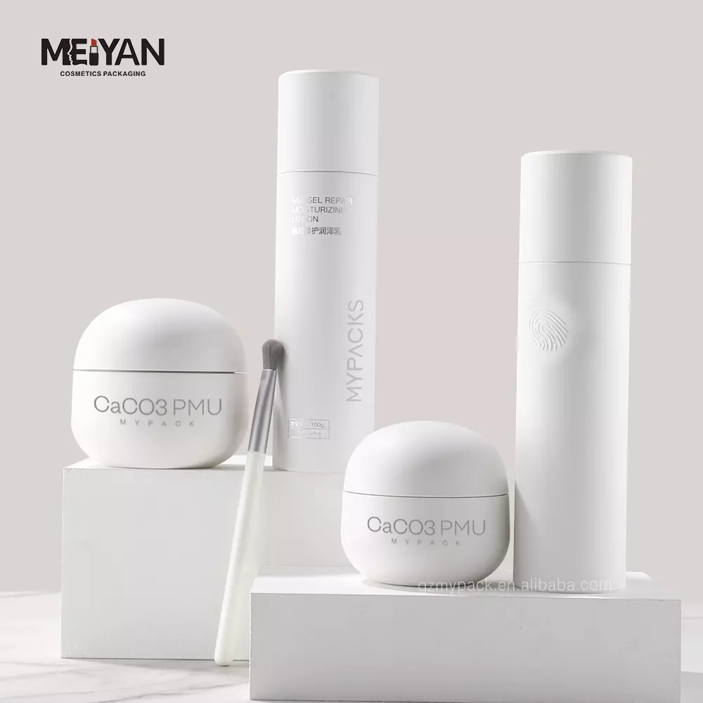 MYPACK Luxury Новый дизайн CaCO3 Пластик 50 мл 100 мл Экологически разлагаемая косметика Консервы для ухода за кожей и упаковка бутылок MYPACK Luxury Новый дизайн CaCO3 Пластик 50 мл 100 мл Экологически разлагаемая косметика Консервы для ухода за кожей и упаковка бутылок