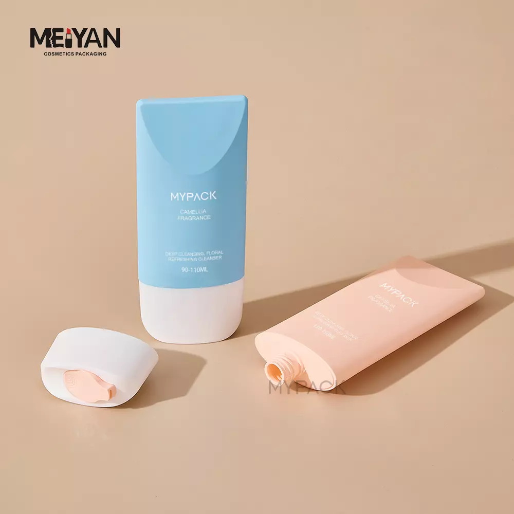 MY PACK pp плоский изготовленный на заказ пластиковый тюбик крема soft touch cream tube 100 мл 150 мл синего лосьона для ухода за кожей пустая косметическая упаковка для выдавливания тюбиков MY PACK pp плоский изготовленный на заказ пластиковый тюбик крема soft touch cream tube 100 мл 150 мл синего лосьона для ухода за кожей пустая косметическая упаковка для выдавливания тюбиков